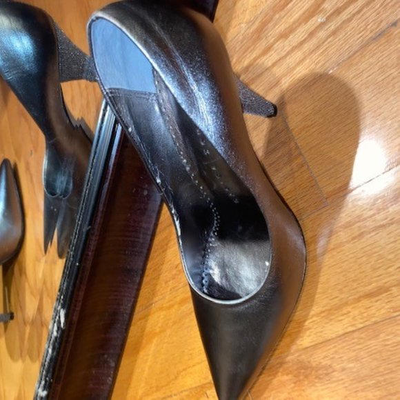 Martinez Valero Encrusted Heel Pewter Pumps Size 8 - Picture 4 of 6